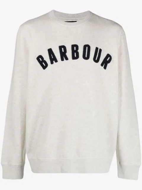 Barbour flocked-logo long-sleeve T-shirt