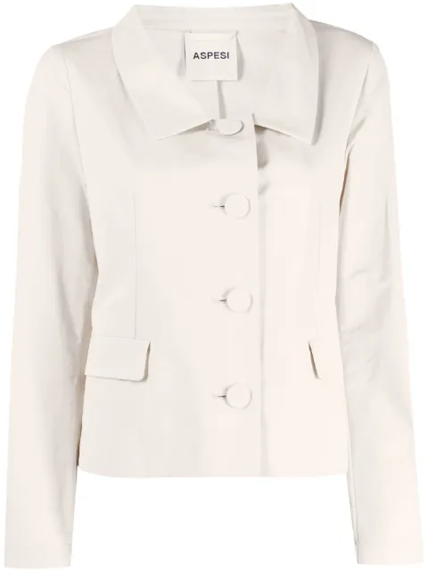 ASPESI button-up cotton-blend blazer 