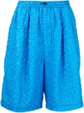 Toga Virilis textured drawstring shorts - Blue