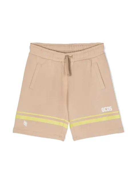 Gcds Kids logo-print cotton casual shorts 