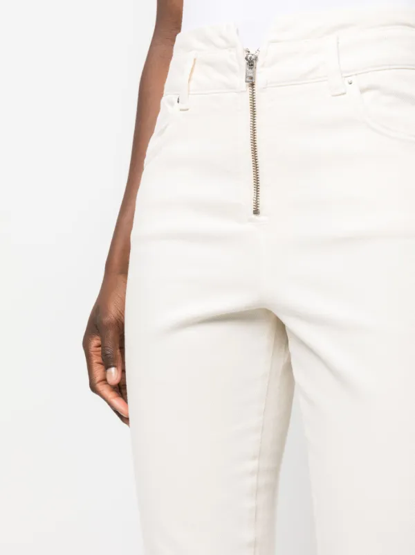 White skinny cropped clearance trousers