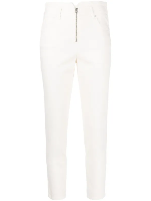 Womens black skinny cropped trousers sale