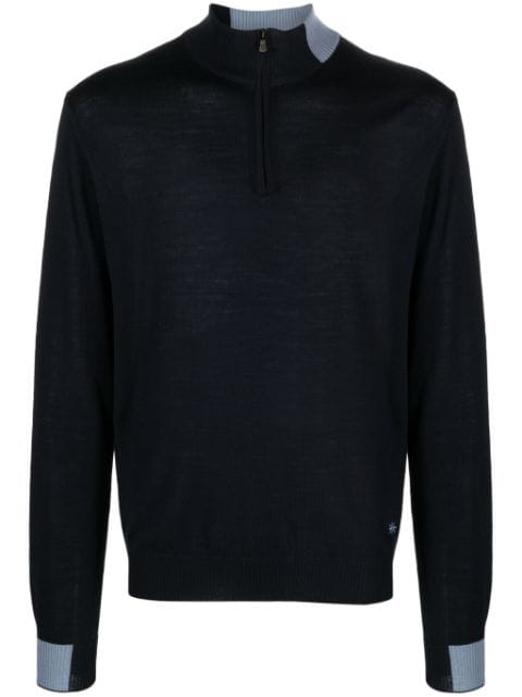Manuel Ritz two-tone knitted jumper