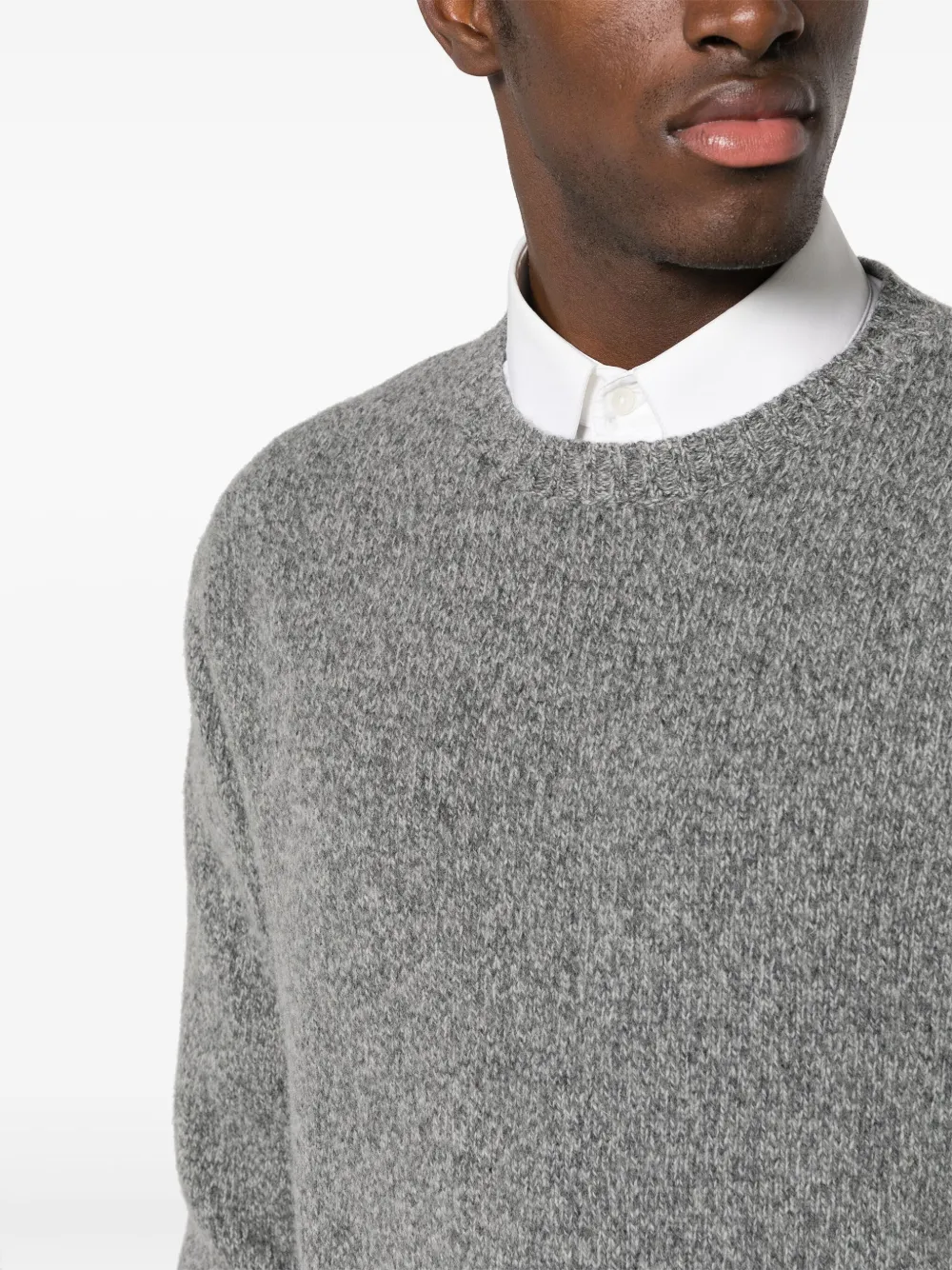 Grey crew on sale neck jumper mens