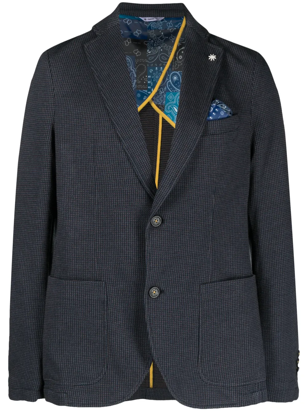 Manuel Ritz Blazer in katoenmix Blauw