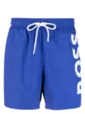 BOSS Octopus logo-print swim shorts - Blue