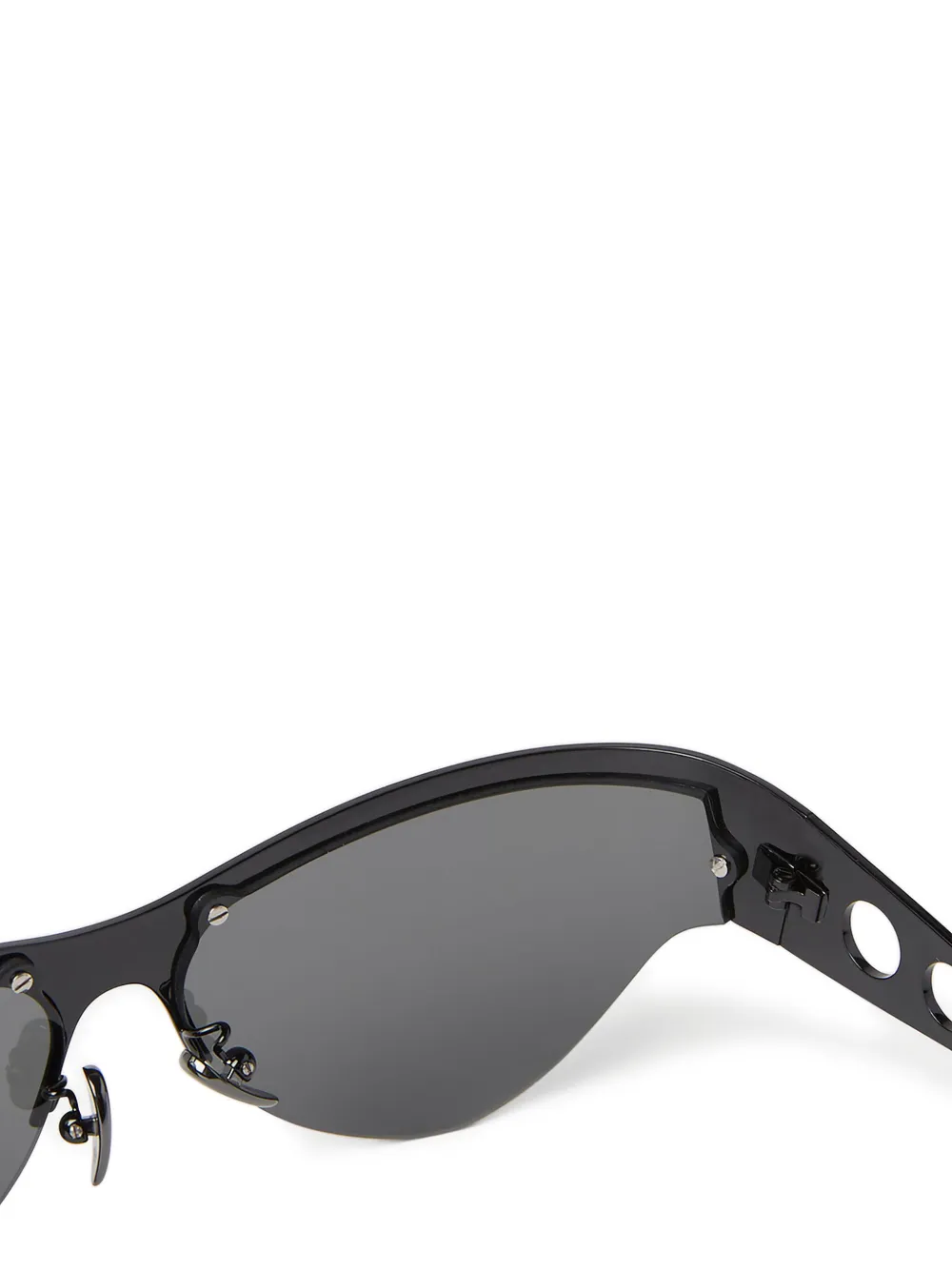 Marni Eyewear Zonnebril met logoprint Zwart