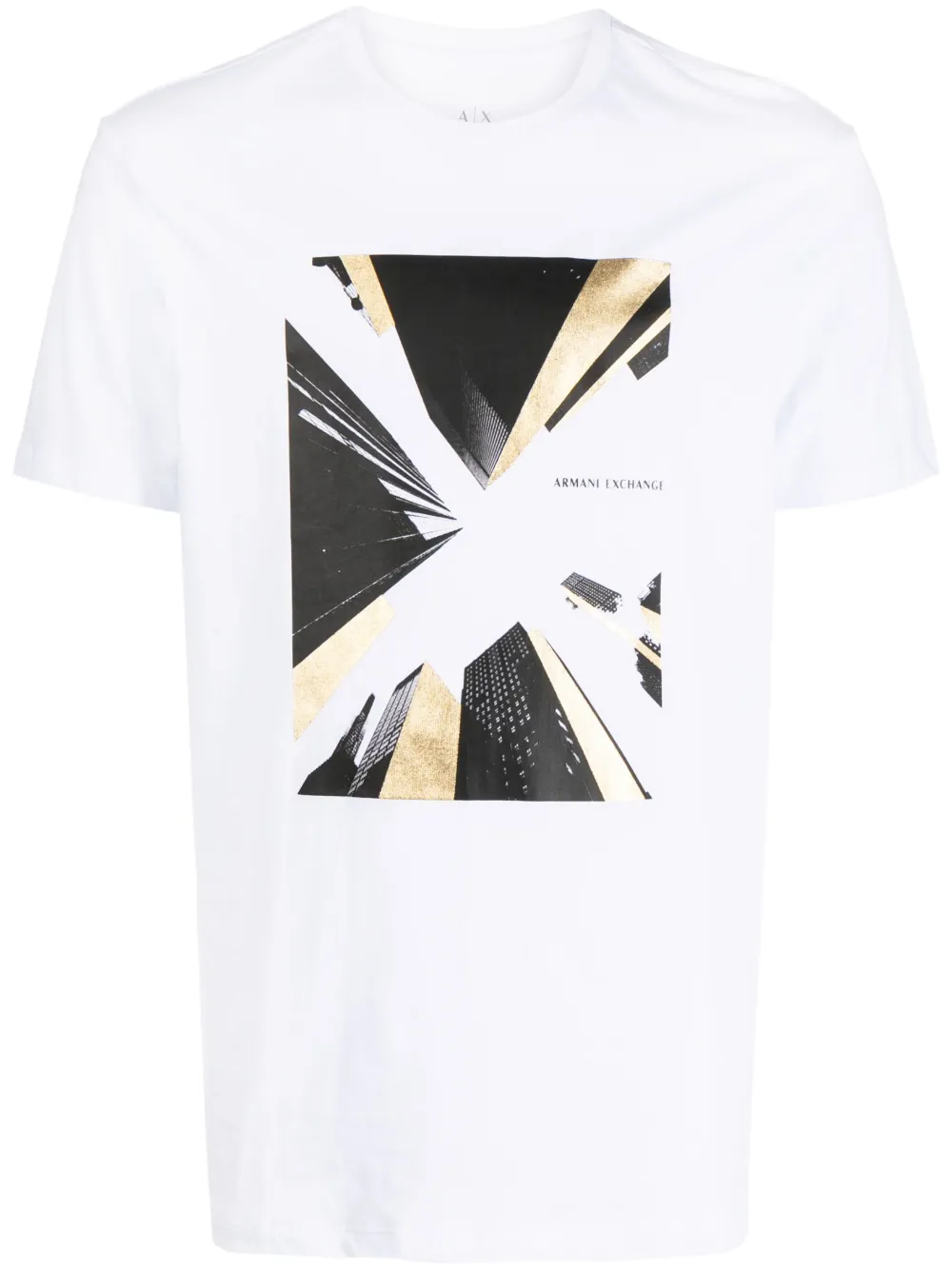 Armani Exchange graphic-print Jersey Cotton T-shirt - Farfetch