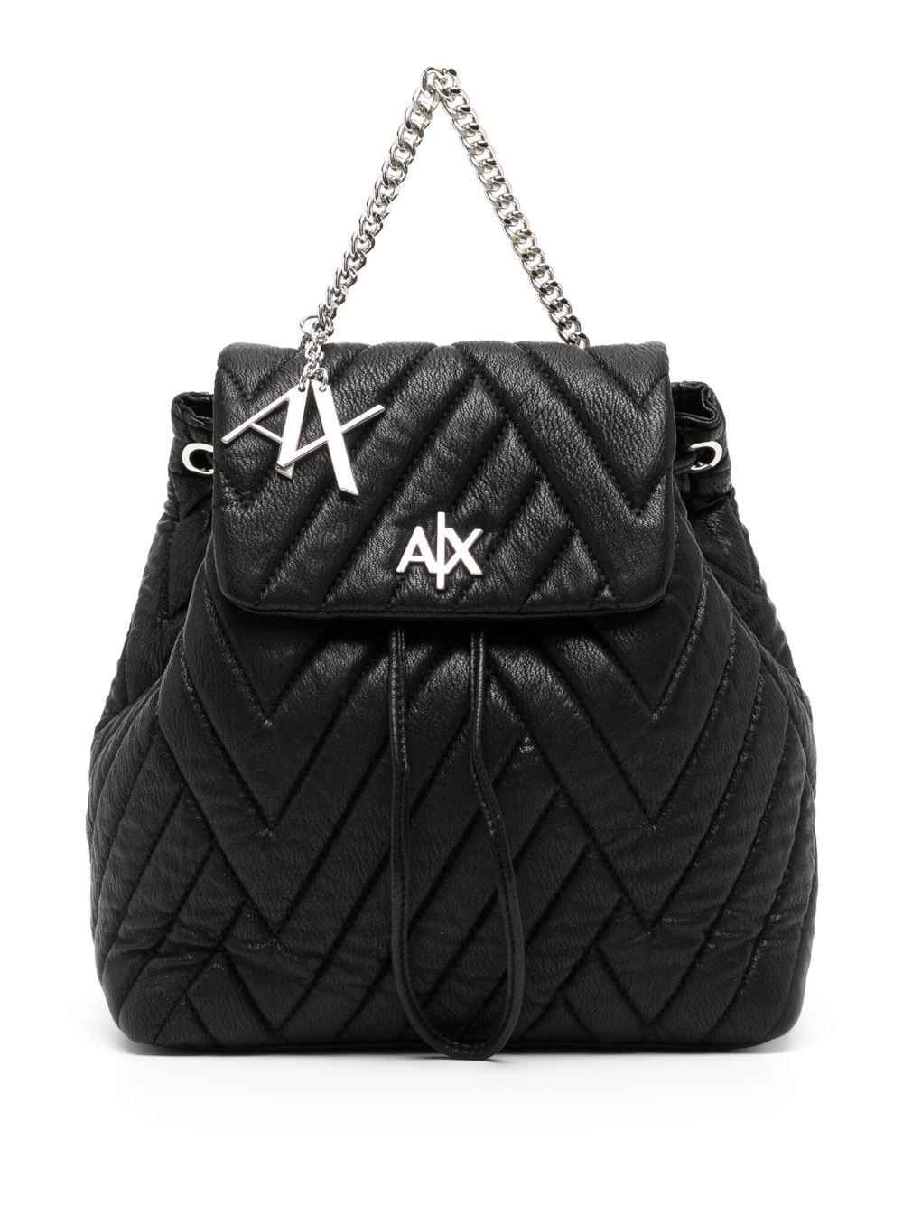 ARMANI EXCHANGE Quilted Crossbody Bag with Chain Strap & AX Charm For Women (Pink, OS)