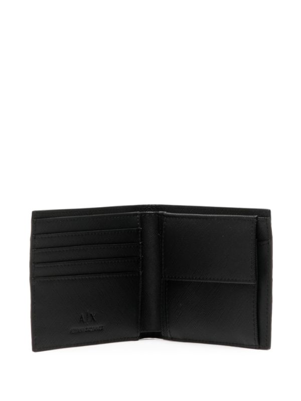 Armani Exchange embossed-logo Print Leather Wallet - Farfetch