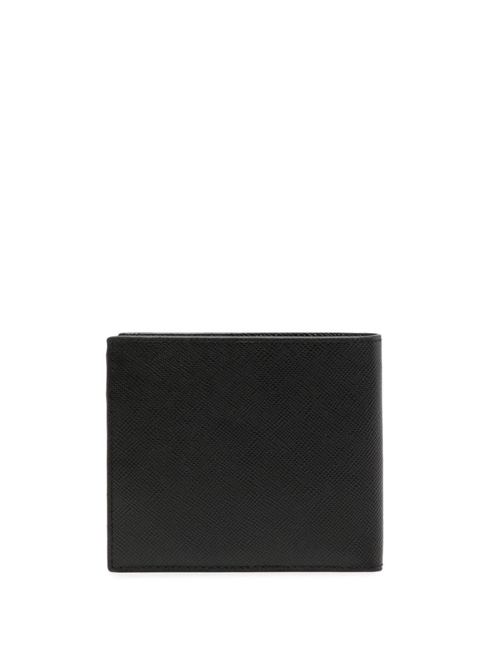 Shop Armani Exchange Logo-plaque Leather Wallet Set In Black