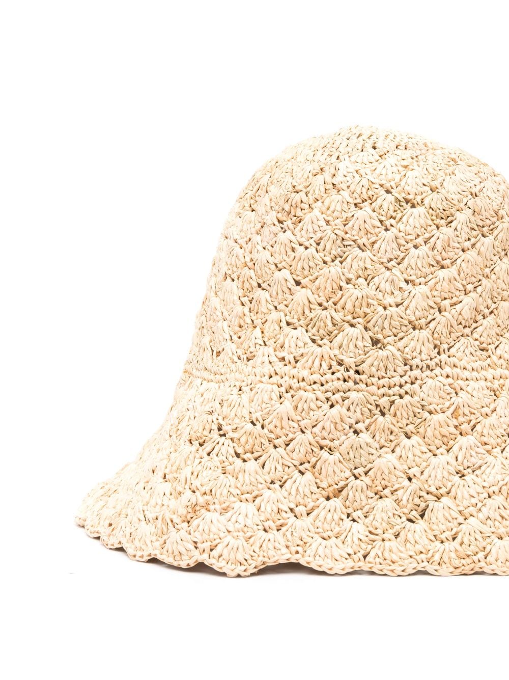 Shop Ruslan Baginskiy Crochet-knit Bucket Hat In Neutrals