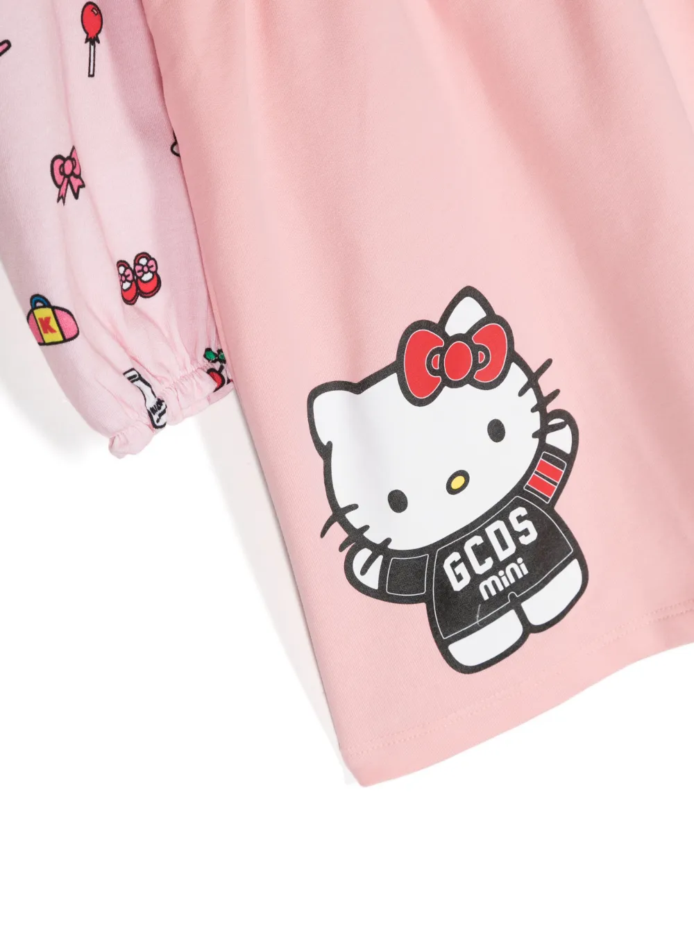 Gcds Kids Jurk met Hello Kitty-print Roze