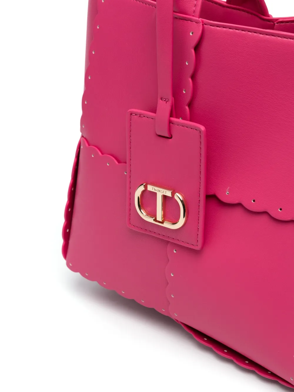 Twinset Nero Tote Bag In Rosa