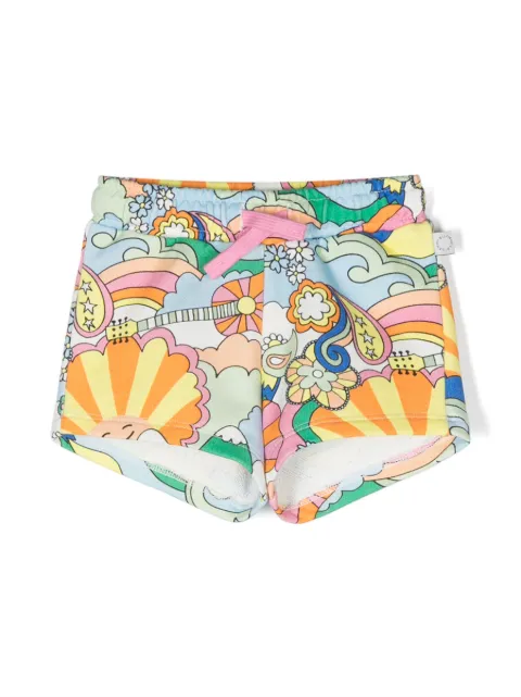 Stella McCartney Kids graphic-print cotton shorts