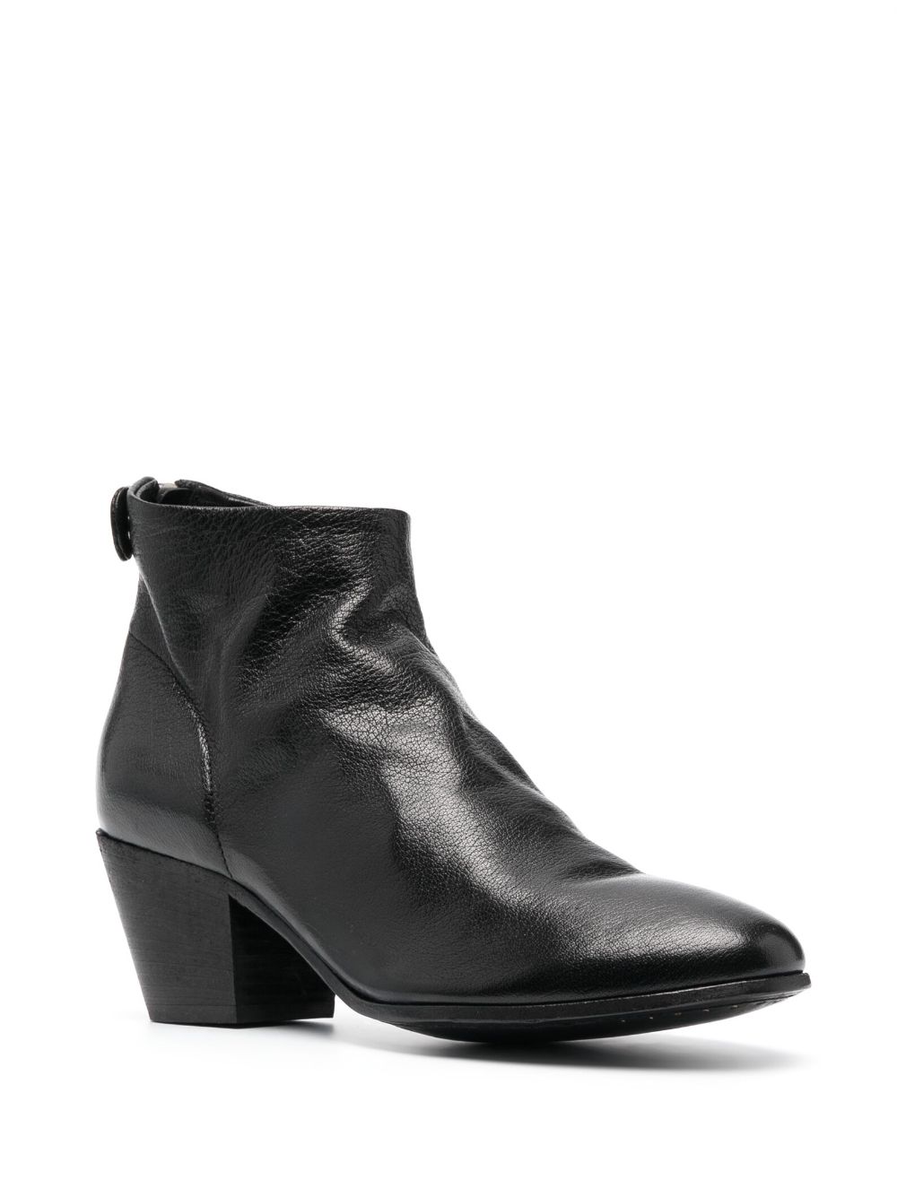 Shop Officine Creative 60mm Rear Press-stud Ankle Boots In Black