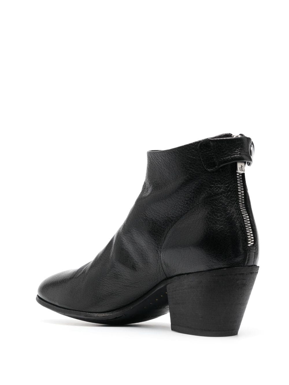 Shop Officine Creative 60mm Rear Press-stud Ankle Boots In Black