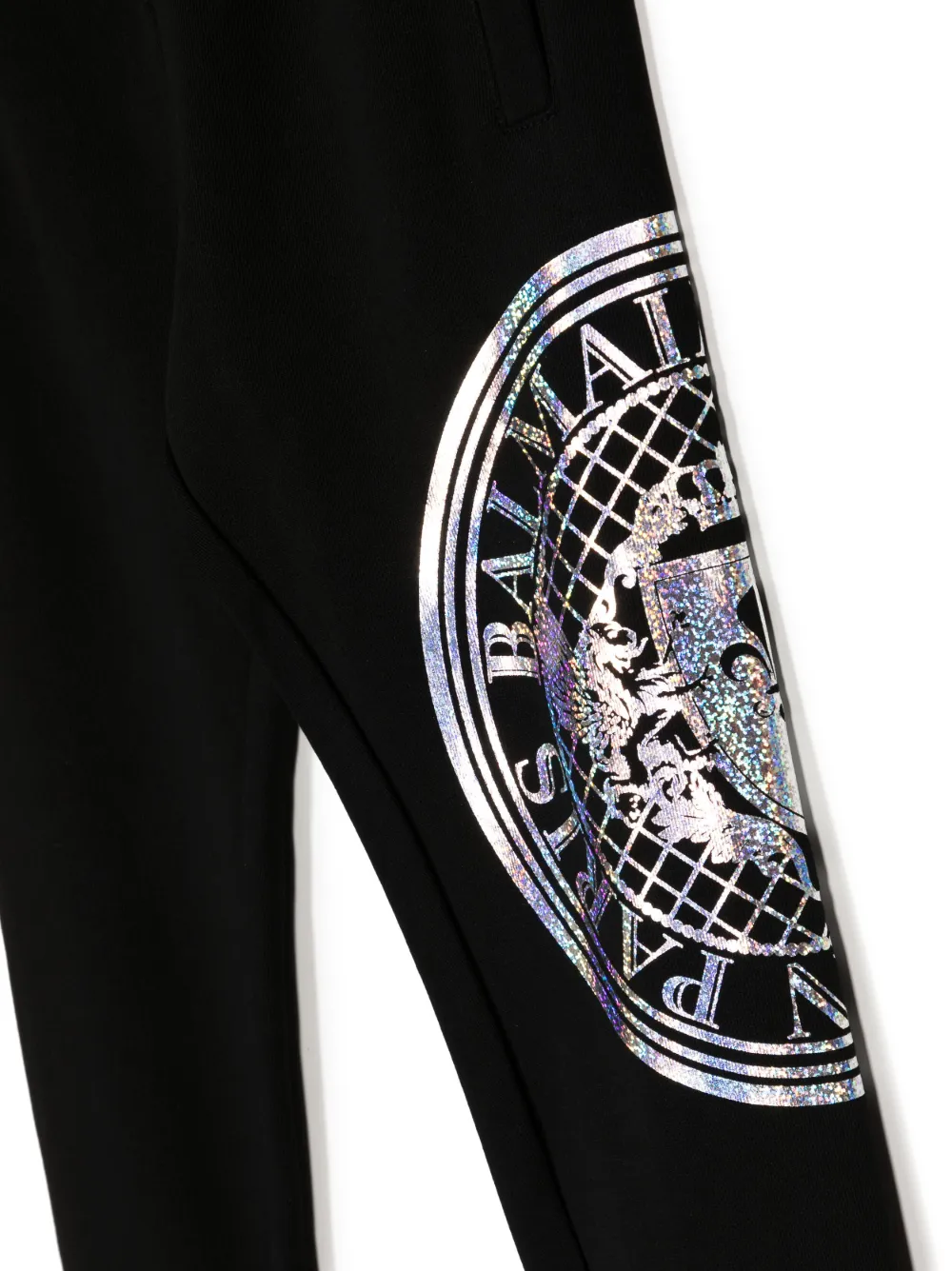 Balmain Logo-print Elasticated Trousers In Black