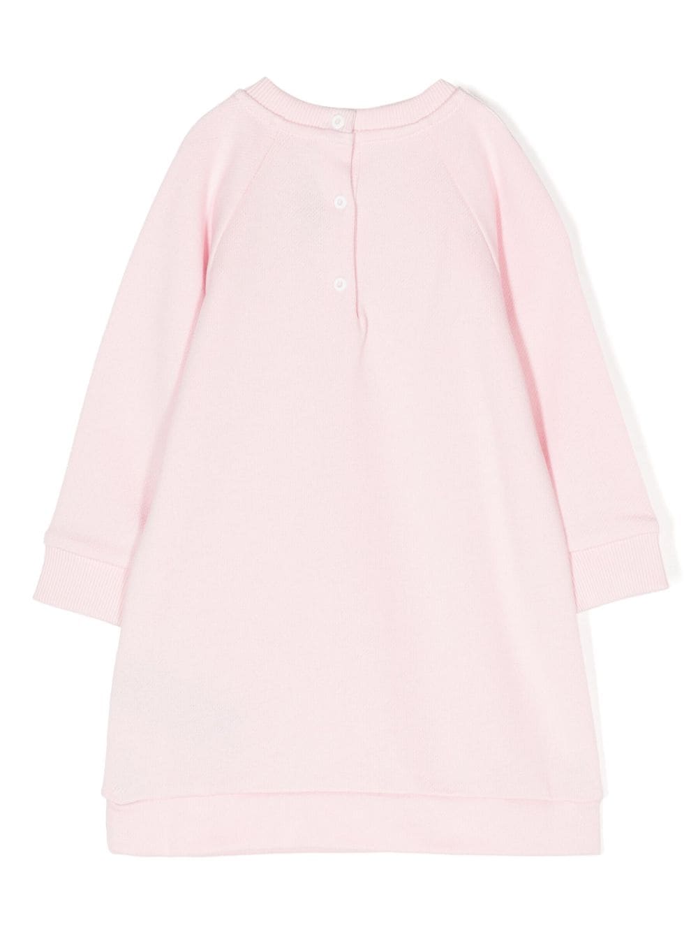 Shop Balmain Logo-print Cotton Dress Set In Pink