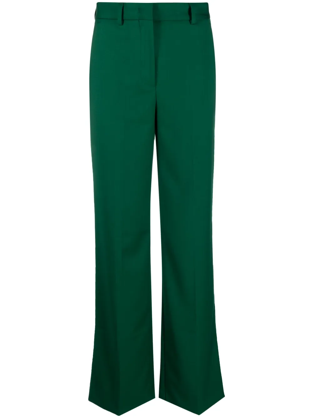 Manuel Ritz Tailored Straight-leg Trousers In Green