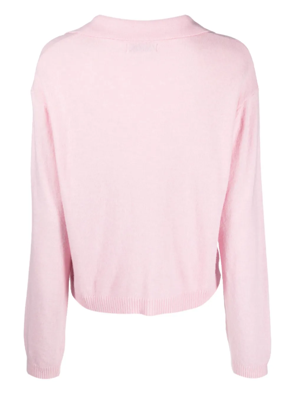 Manuel Ritz fine-knit split-neck jumper - Roze