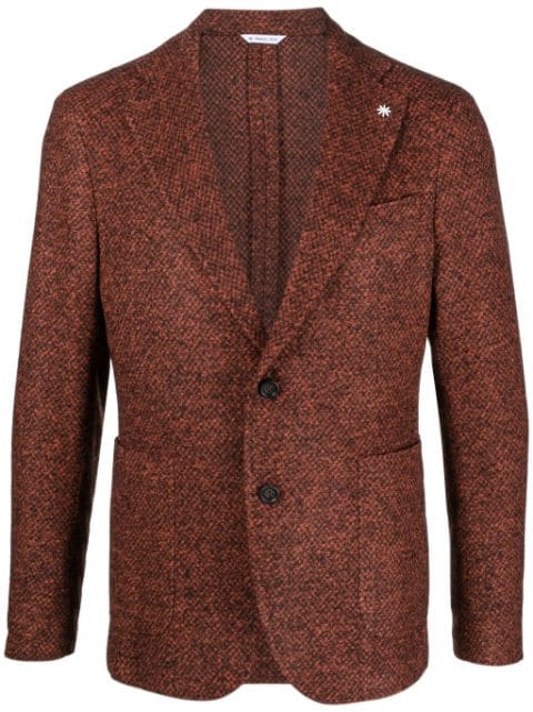 Manuel Ritz enamel-detail single-breasted blazer 