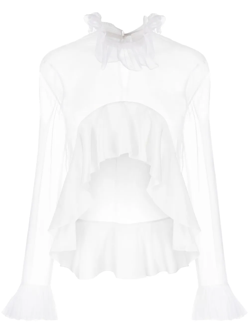 Givenchy Asymmetrische Bluse - Weiß