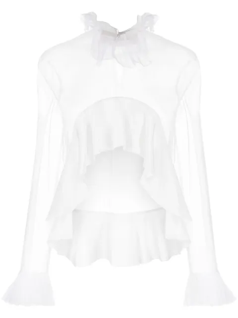 Givenchy ruffled asymmetric blouse