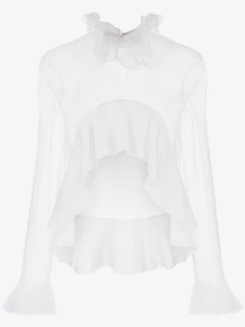 Givenchy blusa con volantes 