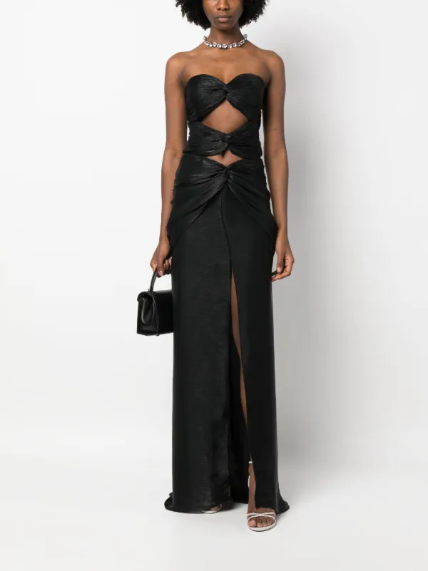 Costarellos Brigitta Cut-out Gown - Black