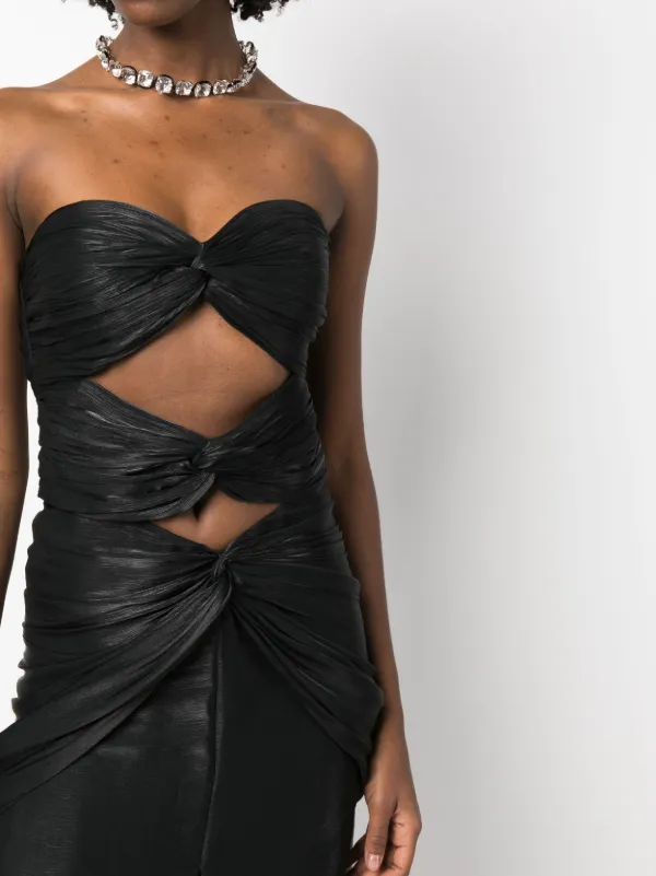 Costarellos Brigitta Cut-out Gown - Black Costarellos Brigitta Cut-out Gown - Black