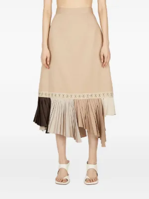 お値下げ　rokh ロク　プリーツ　パネルスカート Rokh（ロク）スカート - FARFETCH