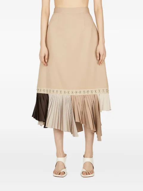 Rokh pleated embellished skirt