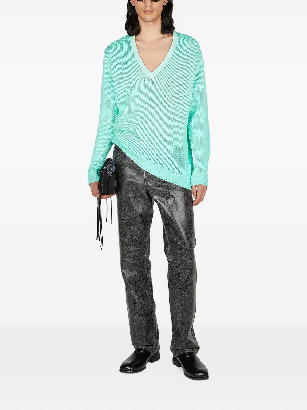 GUESS USA Trui met V-hals Groen