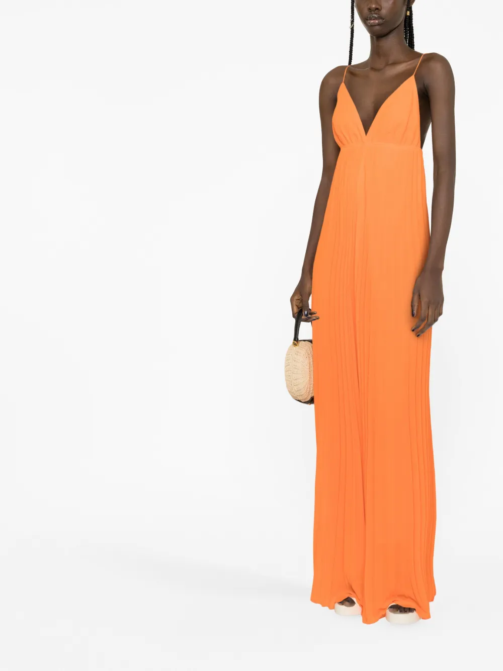 Essentiel Antwerp Geplooide jumpsuit - Oranje