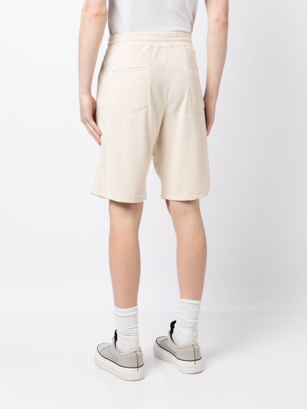 Shop Man On The Boon. Terry Drawstring-waistband Shorts In Yellow