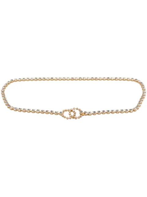 CHANEL Pre-Owned 1995 CC crystal-embellished belt