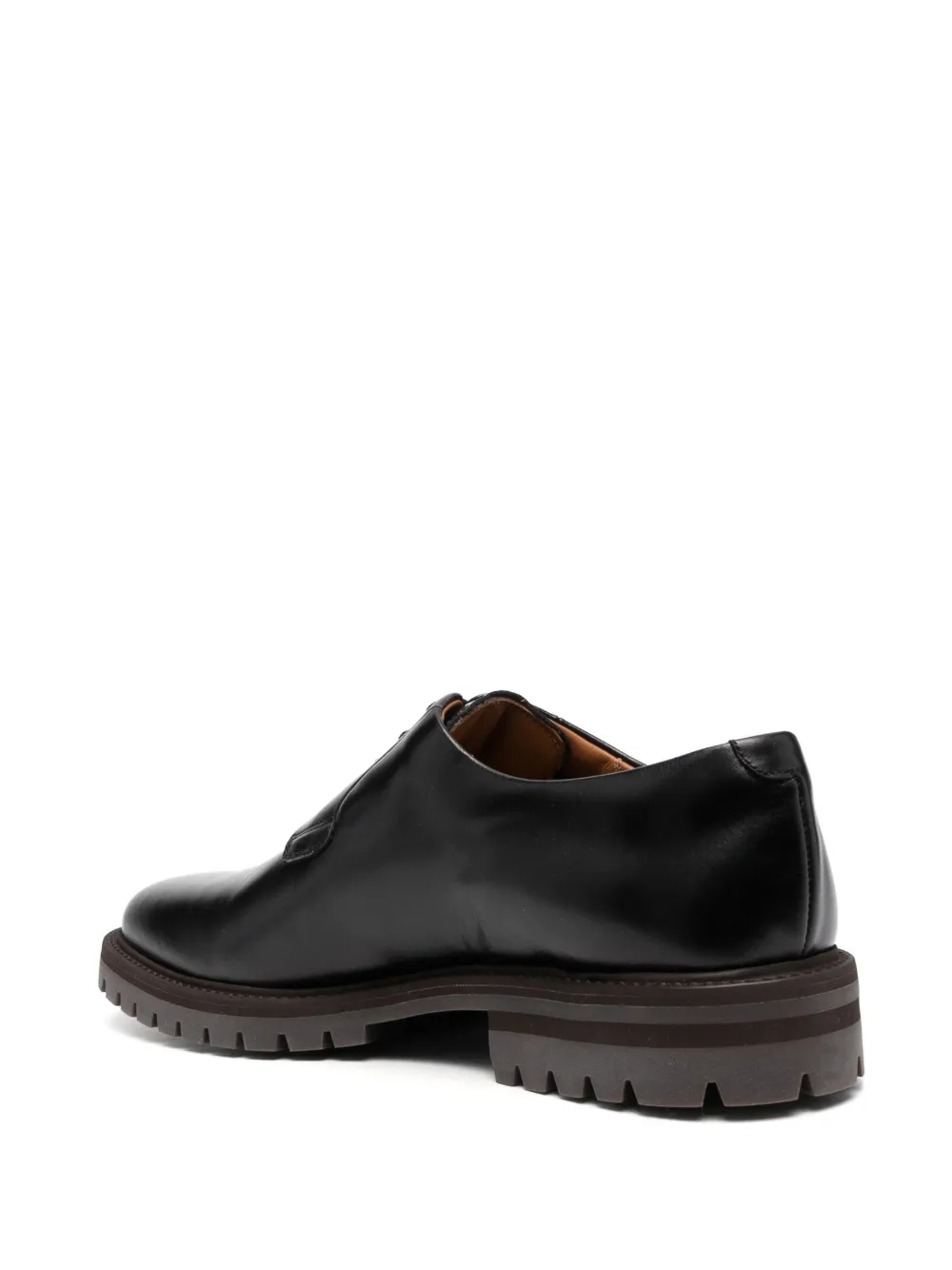 Common Projects Leather Derby Shoes In Black