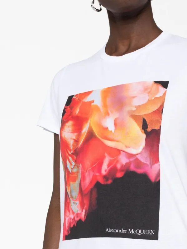Alexander McQueen グラフィック Tシャツ | ホワイト | FARFETCH JP