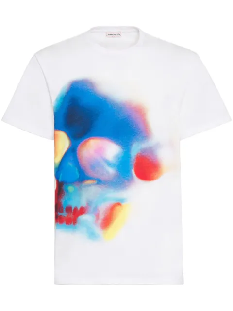 Alexander McQueen Solarized skull cotton T-shirt