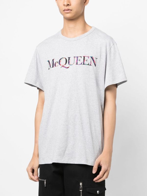 Alexander McQueen logo-embroidered Cotton T-shirt - Farfetch