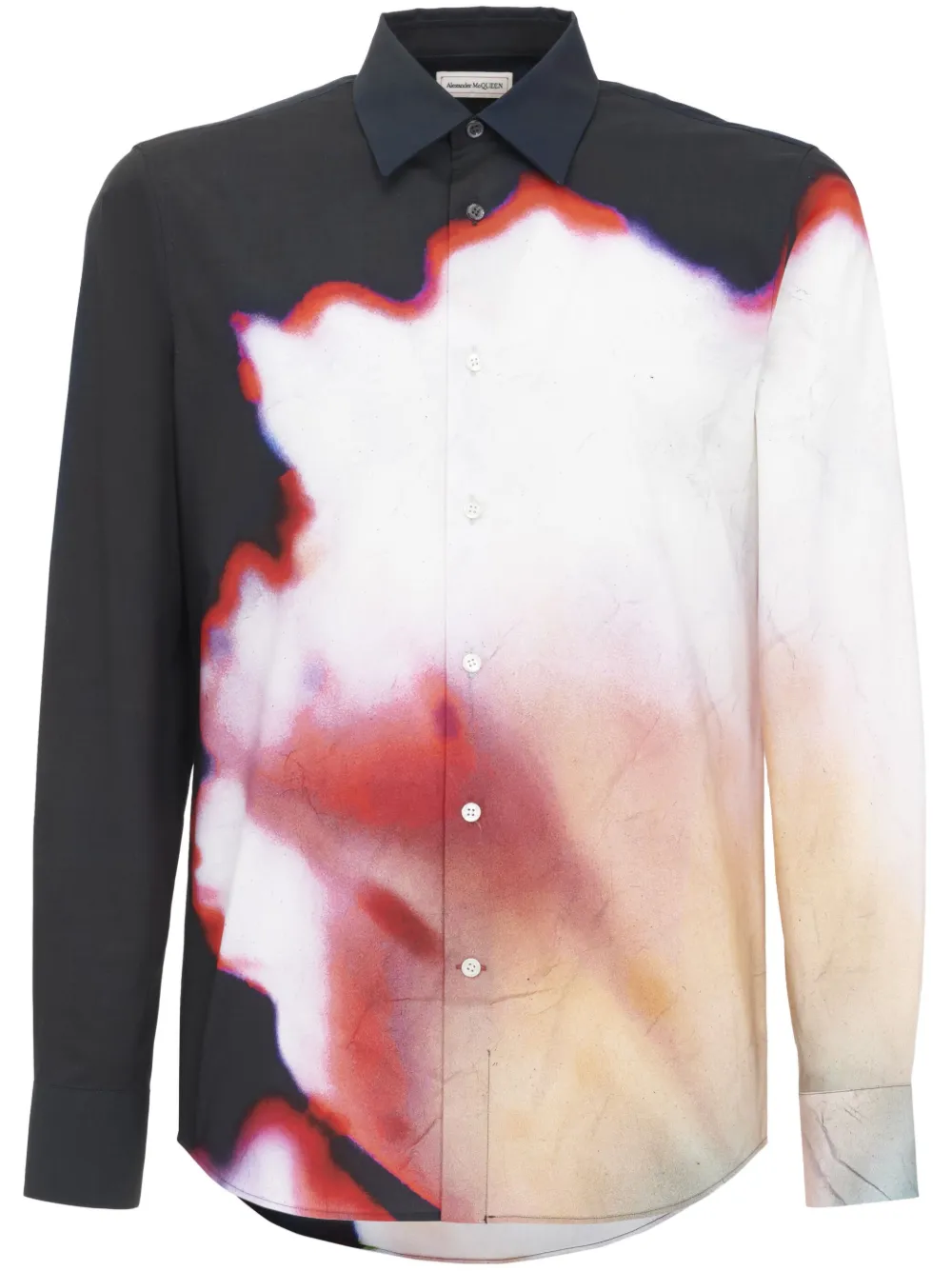 Alexander McQueen Solarised Flower long-sleeve Shirt - Farfetch