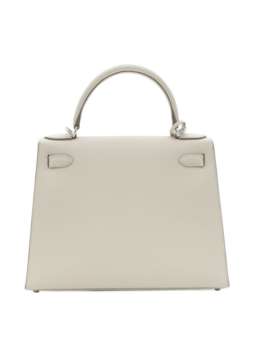 Pre-owned Hermes 2022  Kelly Sellier 28 Two-way Bag In White