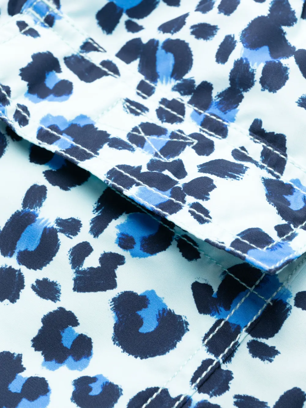 Abstract-Pattern Swim Shorts