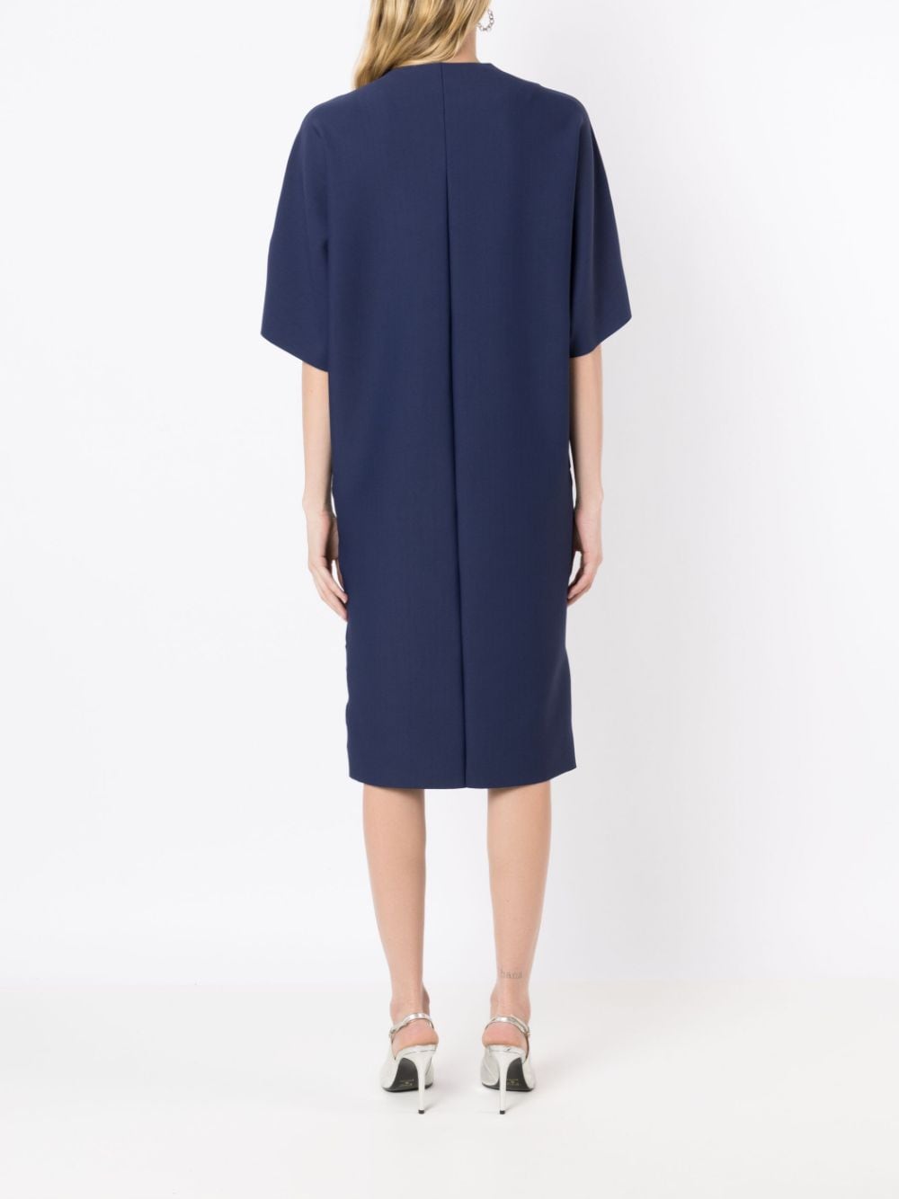 Shop Gloria Coelho Cut-out Shift Dress In Blue