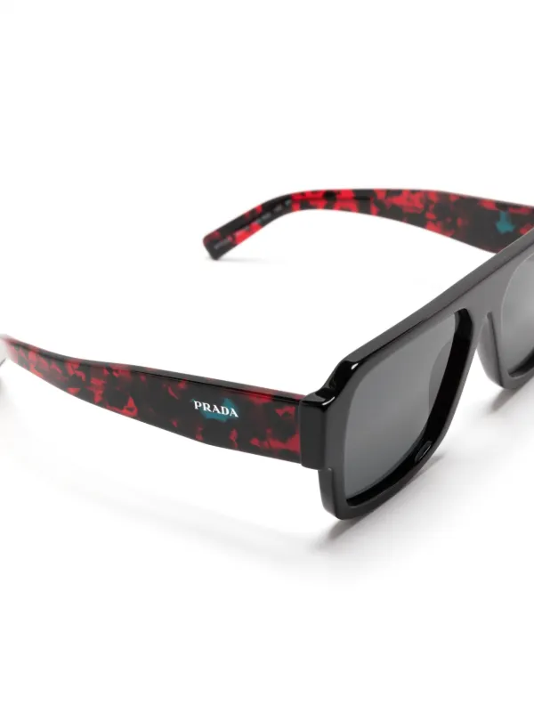 Prada Eyewear PR 20YS pilot-frame Sunglasses | Black | FARFETCH