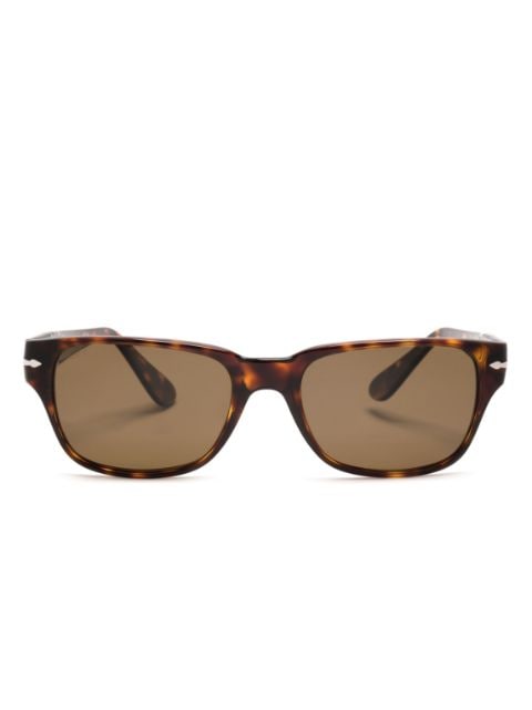 Persol - tortoiseshell-effect rectangle-shape sunglasses