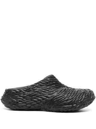 Emporio Armani slip on Textured Sandals Farfetch