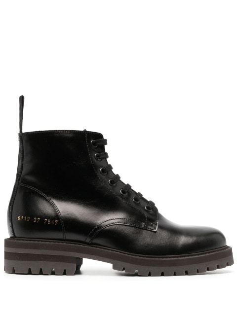 Common Projects Combat leather ankle boots