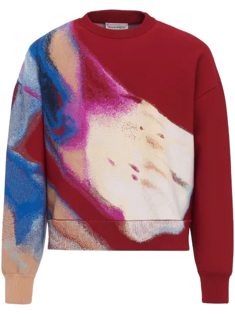 Alexander McQueen Luminous Flower jacquard jumper